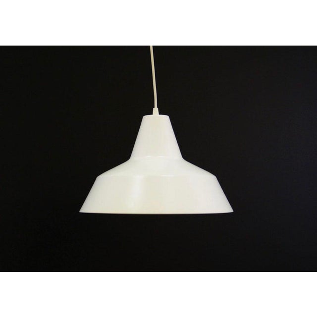 Danish White Pendant Lamp, 1970s For Sale - Image 3 of 4