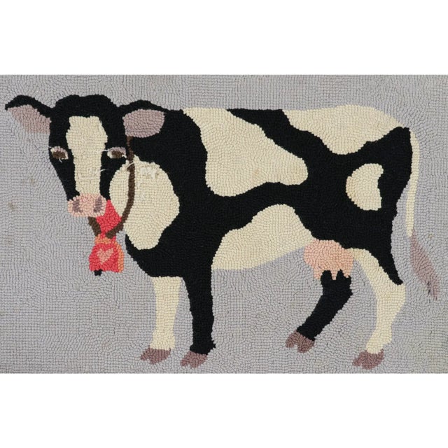 Traditional Antique Hooked Square Rug With Animal Pictorials & Patterns, From Rug & Kilim For Sale - Image 3 of 8