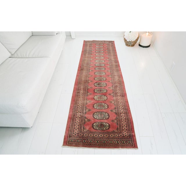 Textile Anatolian Oushak Hallway Runner For Sale - Image 7 of 10