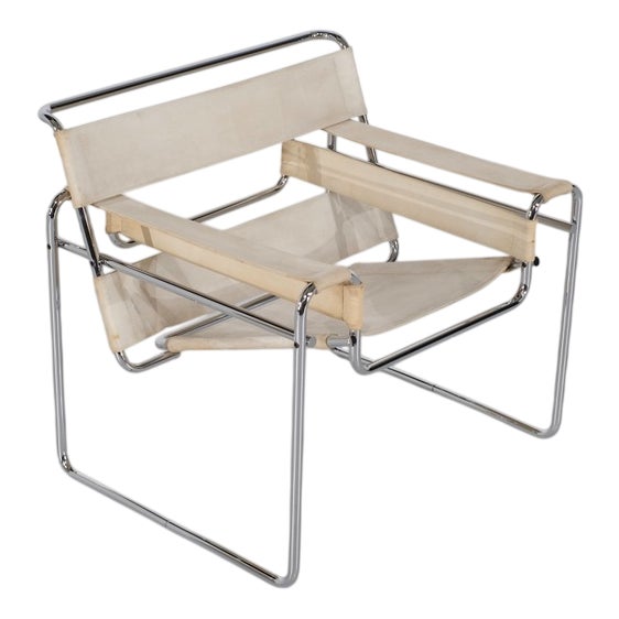B3 Wassily Armchair in Fabric by Marcel Breuer for Gavina, 1970s For Sale