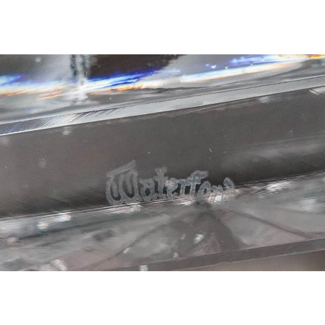 Waterford Ireland Vintage Master Cutter Collection Footed Crystal Vase For Sale - Image 9 of 10