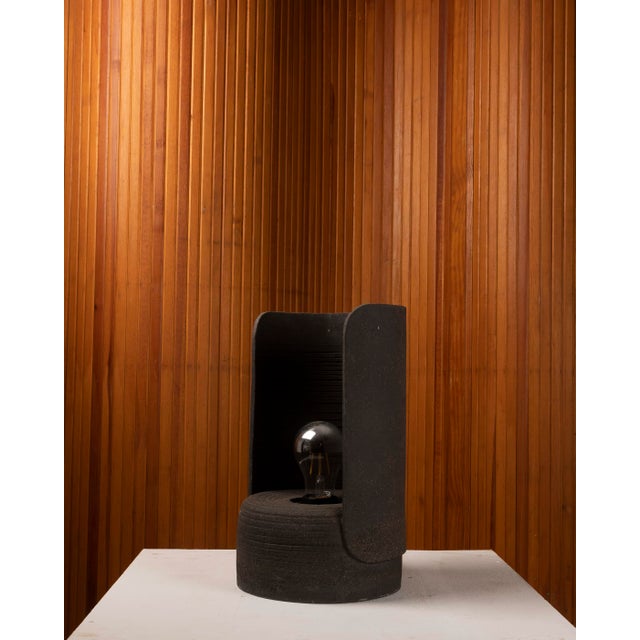 Sculptural Table Lamp in Turned Ceramic, 1970s For Sale - Image 12 of 12