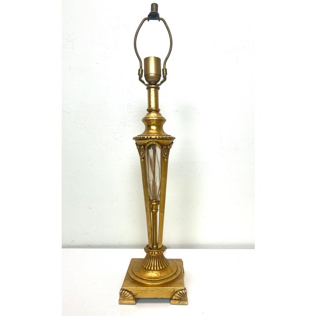 Goldenrod Waterford Style Bronze and Crystal Table Lamp, 1950s For Sale - Image 8 of 18