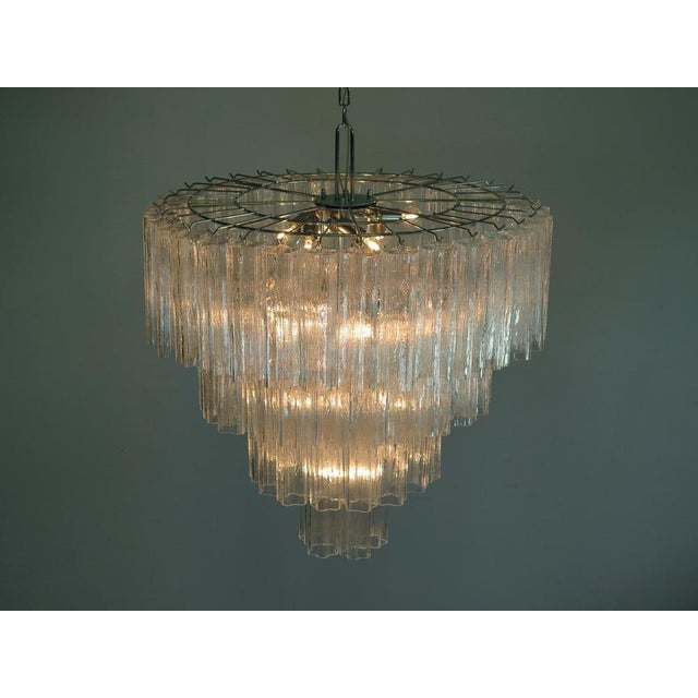 Italian Murano Glass Chandelier, 1980s, Set of 2 For Sale - Image 14 of 16