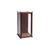 This elegant, miniature display cabinet is crafted from rich, dark-toned wood with a smooth, polished finish that...