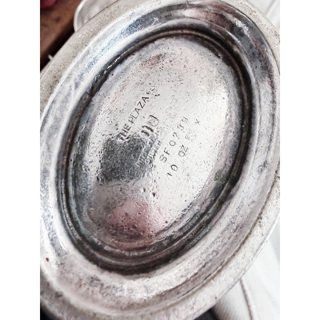 1950s 1950s Silver Plated Sugar Bowl From the Plaza Hotel Nyc For Sale - Image 5 of 6
