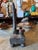 Brutalist Ritualistic Pagan Small Altar Totem Piece of Horned Deity With Candle Holders & Chalice For Sale - Image 4 of 10