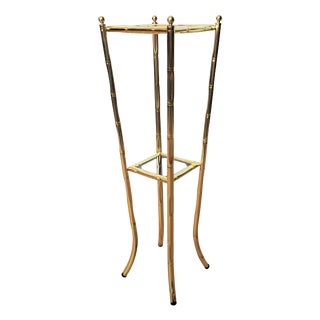 Hollywood Regency Bamboo-Shaped Flower Stand, 1970s For Sale