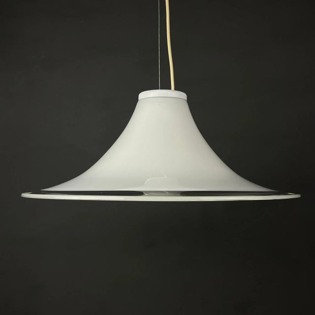 White White Murano Glass Pendant Lamp, Italy, 1970s For Sale - Image 8 of 13