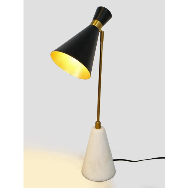 Marble Cone Table Lamp For Sale In Los Angeles - Image 6 of 9