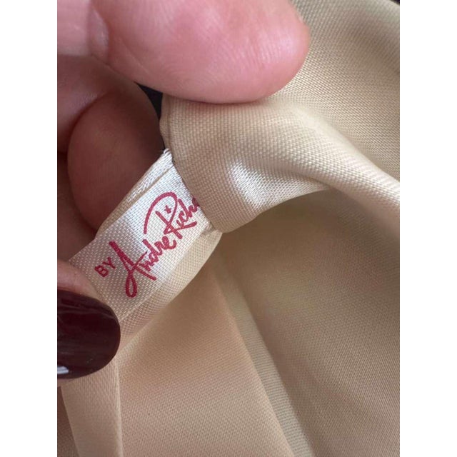 "A delightful and beautifully preserved set of two vintage satin lingerie bags by Andre Richard, featuring a whimsical...