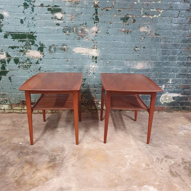 1950s 1950s Tove & Edvard Kindt-Larsen forn France & Son Side Tables - a Pair For Sale - Image 5 of 7
