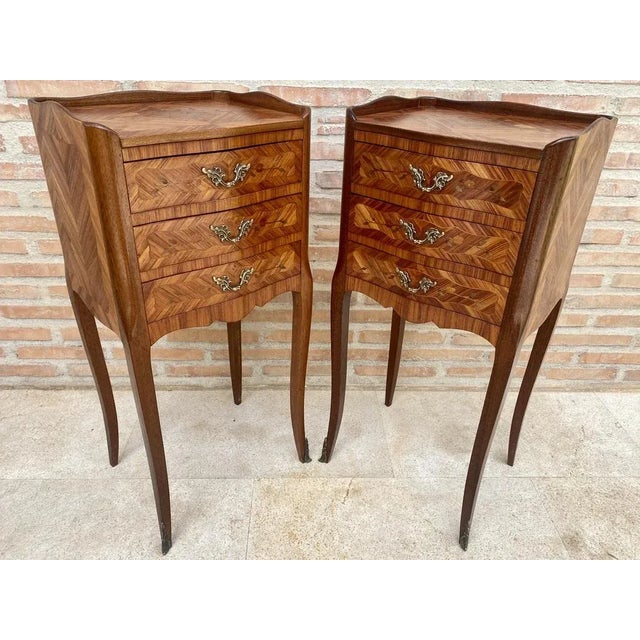 Tulipwood Bedside Tables, Set of 2 For Sale - Image 4 of 11
