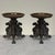 Pair of Renaissance Revival Bronze Rose Bowl ~ Pillar Candle Stands For Sale In Dallas - Image 6 of 18