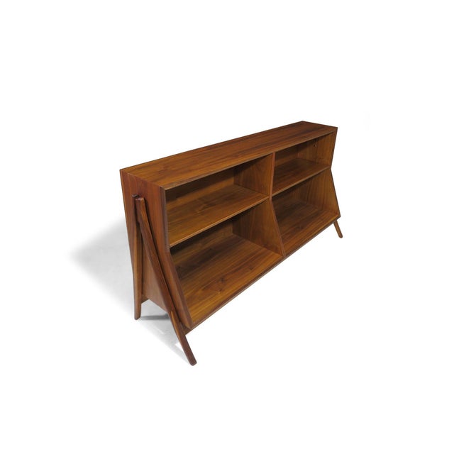 Wood Mid-Century Kipp Stewart for Drexel Declaration Walnut Bookcase, Attributed For Sale - Image 7 of 10