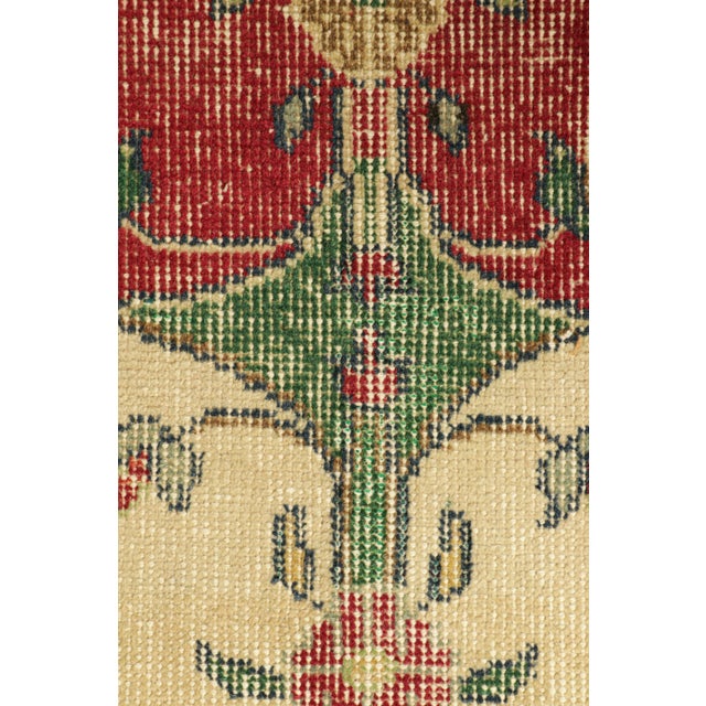 Traditional Vintage Turkish Runner Rug in Green With Floral Patterns, From Rug & Kilim For Sale - Image 3 of 8