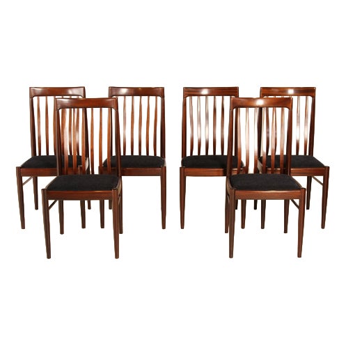 Mid-Century Danish Mahogany Dining Chairs by H. W. Klein for Bramin, 1960s, Set of 6 For Sale