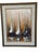 1970s 1973 Mid-Century Modern Danny Garcia Original Abstract Sailboat Harbor Acrylic Painting – Framed For Sale - Image 5 of 9