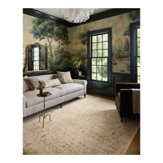 Chris Loves Julia x Loloi Palma Wheat / Bark 2'-7" x 7'-6" Runner Rug For Sale