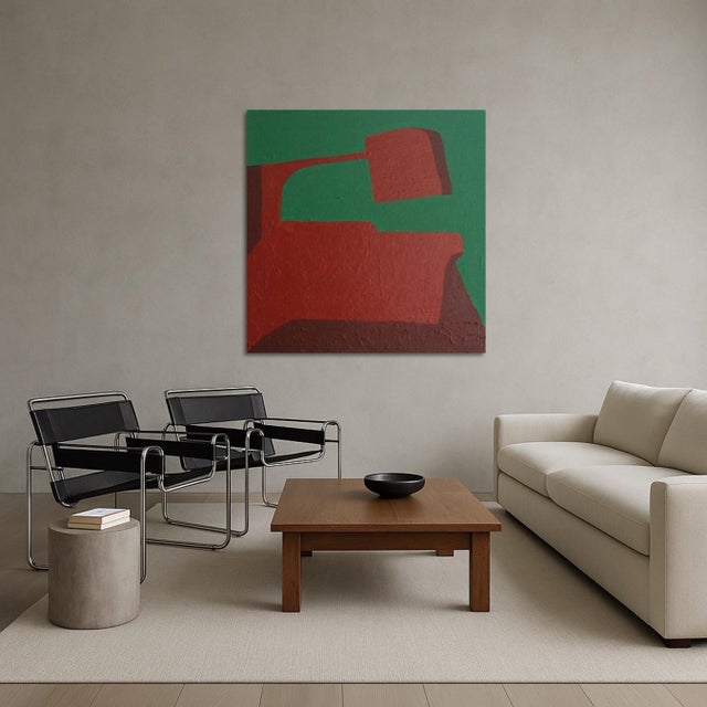 Bodasca,Green Balance Abstract, 2025, Acrylic on Canvas For Sale - Image 9 of 10