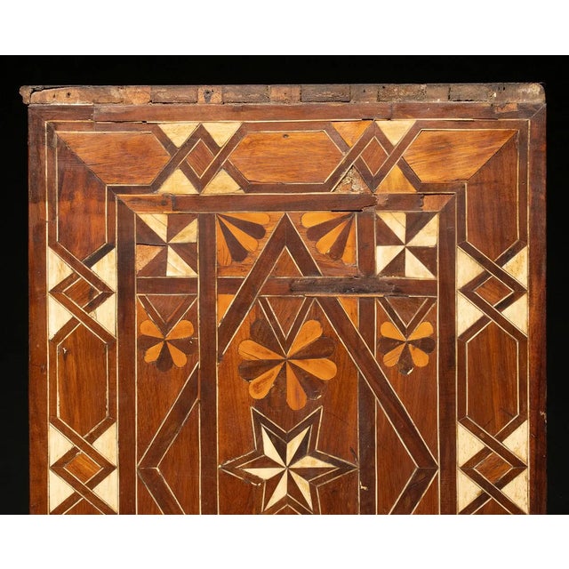 18th C. Portuguese Contador Com Trempe Chest on Stand Wood Parquetry For Sale - Image 12 of 18
