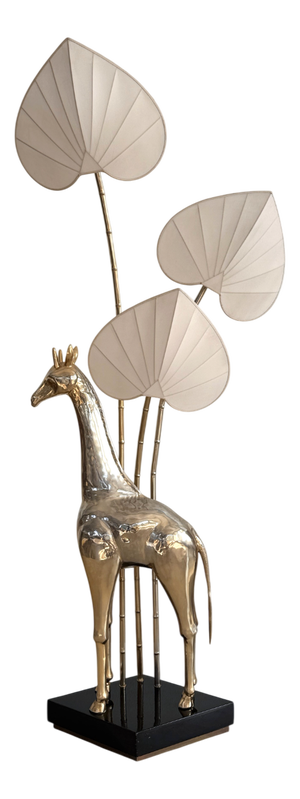 Brass 3-Light Giraffe Floor Lamp attributed to Antonio Pavia, 1970s