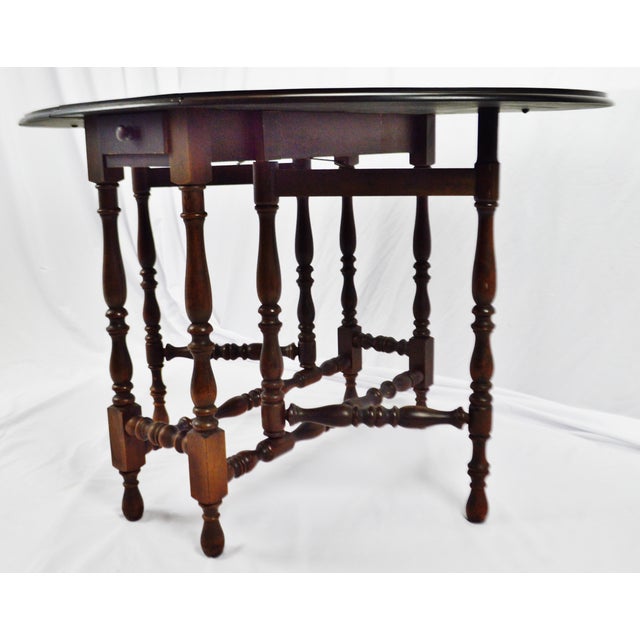 Antique Elite Furniture Company Mahogany Gateleg Table Chairish