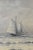 Vintage Steely Seascape Painting on Board, Signed by the Artist, Circa Mid-20th Century For Sale - Image 9 of 14