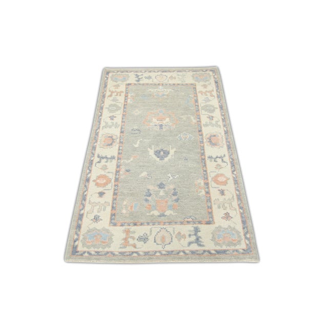 Early 21st Century Modern Turkish Oushak Rug 2'11" x 4'9" For Sale - Image 5 of 6