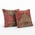 Mid-Century Modern Anatolian Rug Pillow Cover 20'' X 20'' - Set of Two For Sale - Image 3 of 4