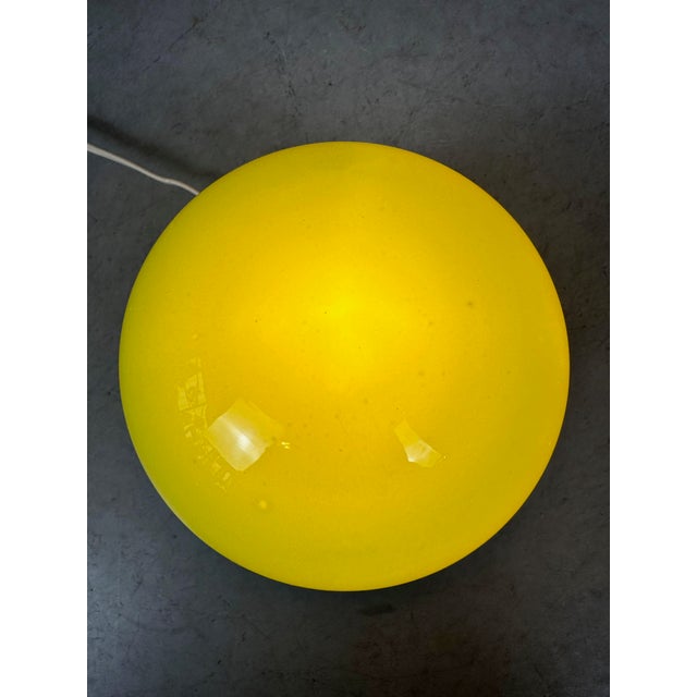 Vintage Mushroom Table Lamp in Glass, 1970s For Sale - Image 3 of 7