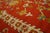1890s Red Rust Weeping Willow Pile Anrique Turkish Oushak Rug 11' 5'' X 14' 6'' Wool Carpet For Sale - Image 4 of 6