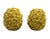 Pair of Vintage Italian Majolica Ceramic Floral Ball Vases For Sale In West Palm - Image 6 of 12