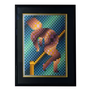 Victor Vasarely "Harlequin-Sportif" Serigraph on Paper Hand Signed
