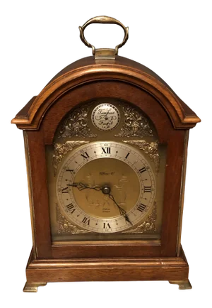 Mid 20th Century Tiffany & Company Georgian Mahogany Bracket Clock