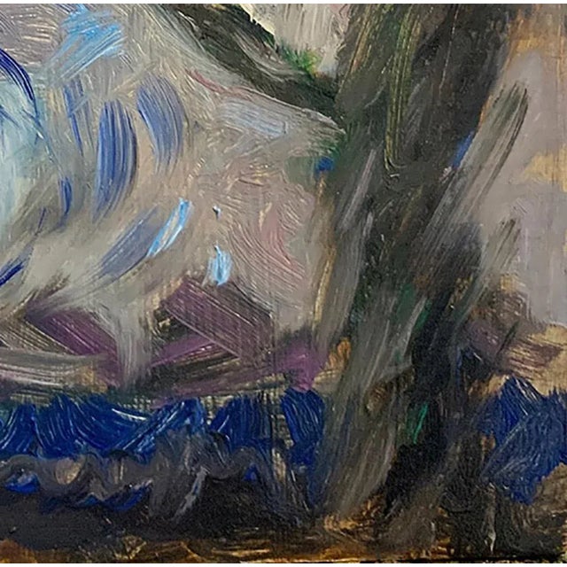 Illustration "Blue Moon", Contemporary, Night Landscape, Oil Painting, Gallery Arts For Sale - Image 3 of 8