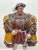1 Impressive Beautiful Rare Hand Painted Gothic Figure of Tudor King Henry VIII Sculpture Standing On Wooden Base. A...