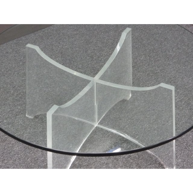 Space Age Acrylic & Glass Coffee Table, 1960s For Sale - Image 4 of 7