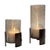 Kenneth Ludwig Chicago Fluted Fire Cylinder Candleholders Set/2 For Sale - Image 4 of 4
