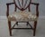 Brown Pair Inlaid Back Mahogany Shield Back Armchairs For Sale - Image 8 of 13
