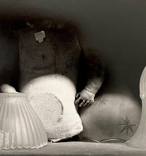 JoAnn Krivin, Vintage Silver Gelatin Photograph Surrealist Doll Art Photo, Jazz Photographer