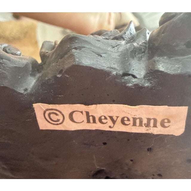 Vintage /Antique Cheyenne Company Art Nouveau Style Reproduction Lamp 19.5" Tall For Sale - Image 11 of 13