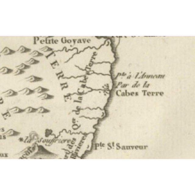Antique Map of Guadeloupe and Marie Galante, 1780 For Sale - Image 11 of 12