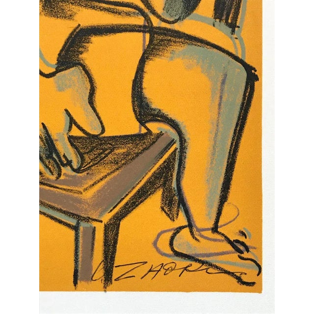 1960s Zadkine, The Labours of Hercules, 1960, Litograph on Vellum Paper For Sale - Image 5 of 6