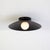 Dome Flush Mount, Black, 3in Glass Globe, Modern Led Ceiling Light, by Research.Lighting For Sale - Image 4 of 6