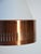 Hans-Agne Jakobsson Scandinavian Pendant Lamp with Copper Circle by Hans Agne Jakobsson, 1960s For Sale - Image 4 of 7