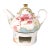 Grace’s Teaware Teapot and Warming Stand in Pink Rose Dots # 27491 For Sale