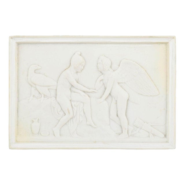 Antique Biscuit Wall Relief from Royal Copenhagen, 1870s For Sale