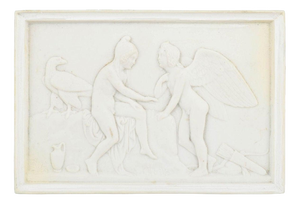 Antique Biscuit Wall Relief from Royal Copenhagen, 1870s