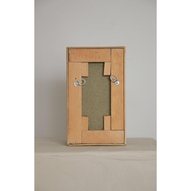 Figurative Mid 20th Century Vintage Painting of Girl by Seaside For Sale - Image 3 of 3